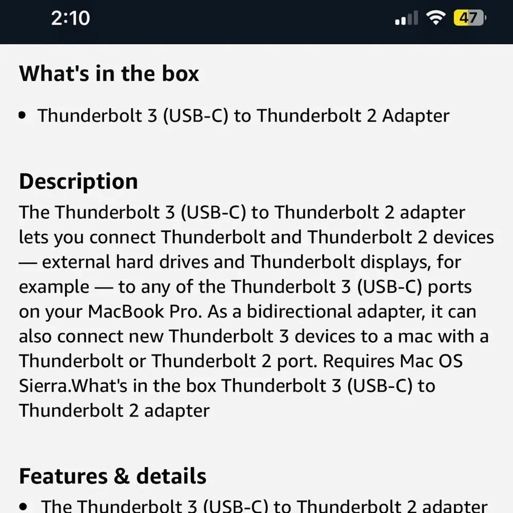 Usb -c to hdmi adapter